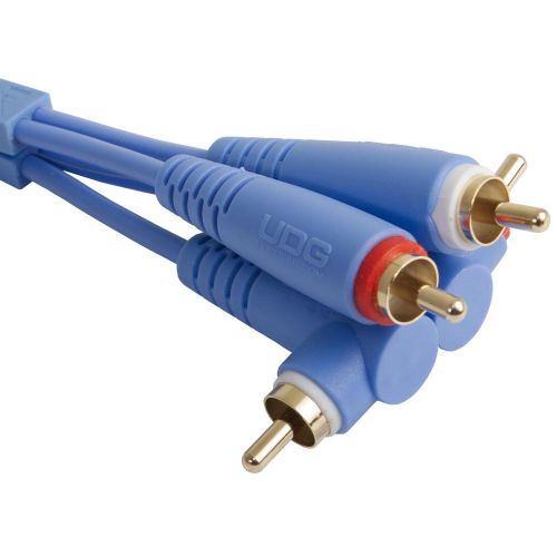 Аудиокабель UDG Set RCA Straight-RCA Angled Blue 3m (U97005LB)